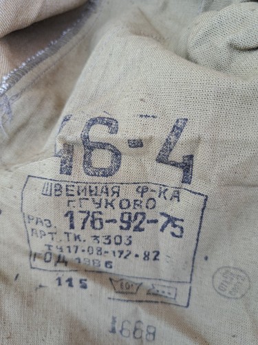 Traje de campo del ejército ruso soviético afganka guerra afganistán talla 46-4 nuevo - Imagen 17 de 19