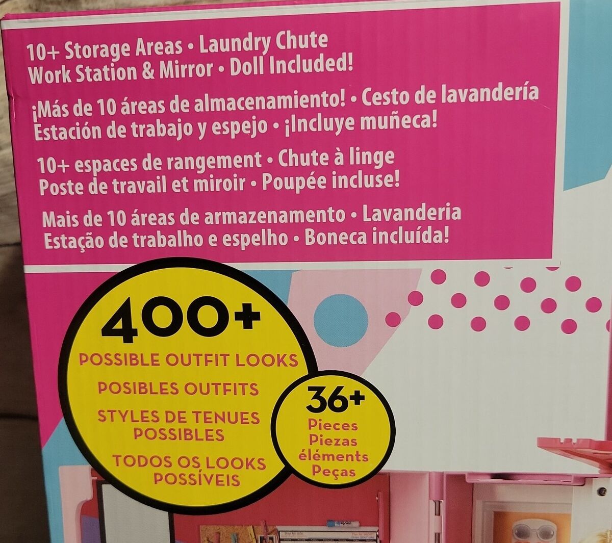 Playset com Boneca e Acessórios – Barbie Dream Closet – Novo