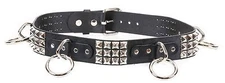 Studded O Ring Punk Bondage Belt Leather Punk Goth Metal Rock Garage Metal