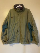 Vintage Columbia Jacket Mens XL GREEN Full Zip Bugaboo Radial Sleeve