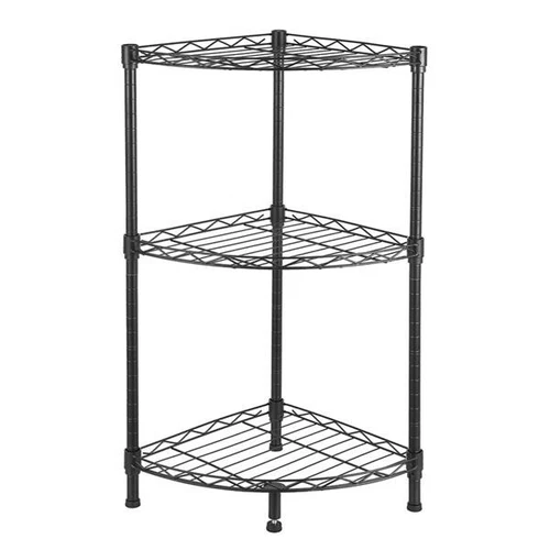 Hot sale Corner 3 Tier Layer Wire Rack Shelving Shelf Storage Home Organizer -- - Picture 4 of 6
