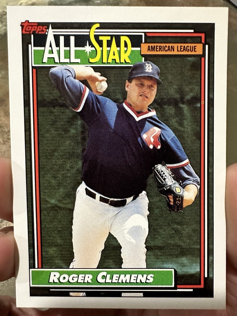 1992 Topps Roger Clemens All Star Multiple misprints error