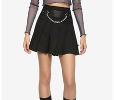 Royal Bones by Tripp Daang Goodman Skirt Chain Pleated Mini Skirt M
