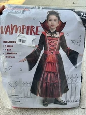 Spooktacular Creations Halloween Girls Vampire Costume for Kids XL New