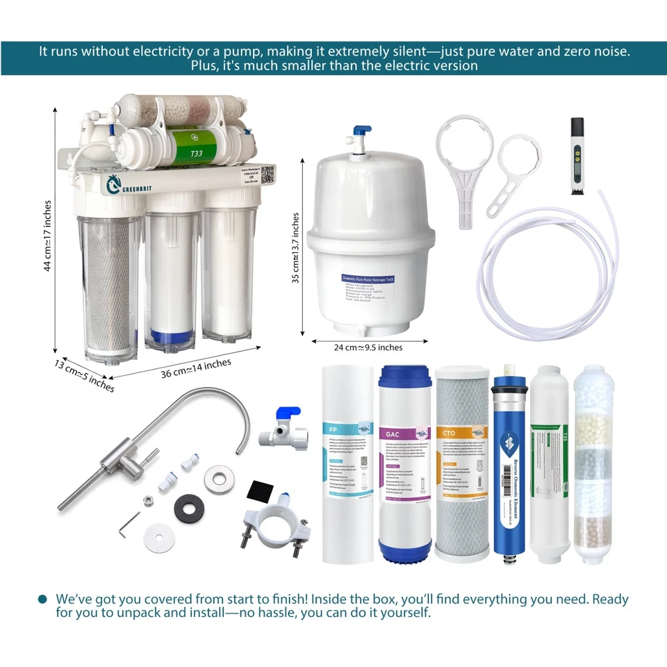6-stage RO Water Purifier System with TDS Meter | Compact Under-Sink Design - Image 3 of 4