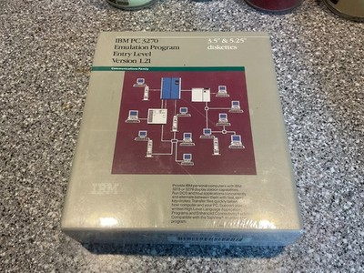 Vintage IBM PC 3270 Emulatiobn Program  V1.21  for PC on 5.25 & 3.5'' disk