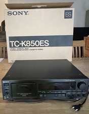 Sony TC-K850ES High-End Kassettendeck mit Edelholz Seitenteilen 🩶