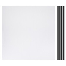 PC Fan Dust Mesh 19.7"x19.7" 2mm Hole, Dust Filter with Magnetic Strip White