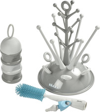BÉABA, Coffret Naissance Bébé, Set Cadeau Naissance, Egoutte Biberon Arbre Grand