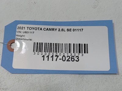 2018-2024 Toyota Camry Rear Left Driver Side Door Shell Panel *1J9