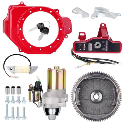 #ad Electric Start Kit Flywheel Key Motor Ignition For Honda GX160 GX200 5.5HP 6.5HP $66.99