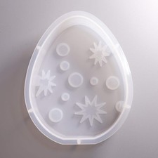 Silikonform Osterei mit Sternchen Aufsteller Ostern Dekoration Gießform ca. 10 c