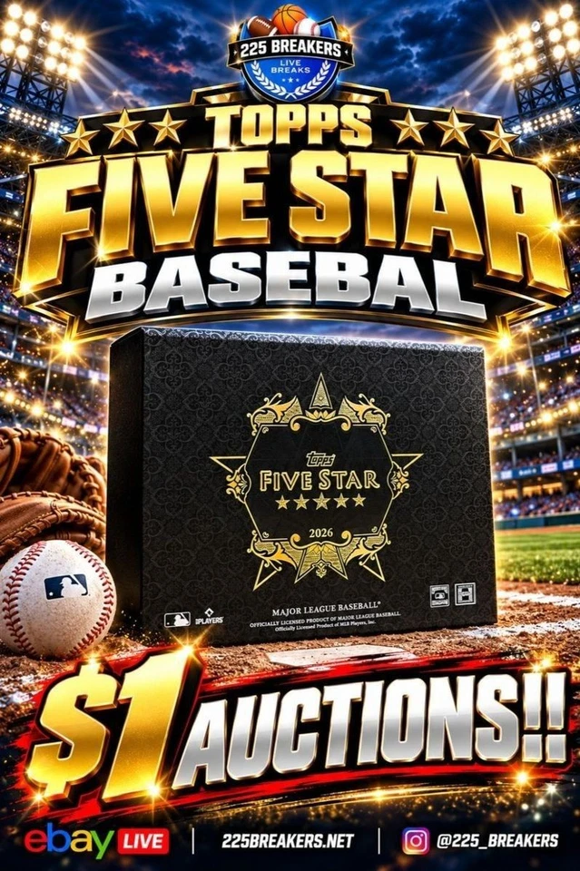 TOPPS FIVE STAR BASEBALL AUCTIONS!