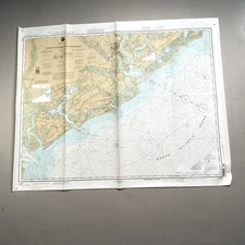 NOAA Chart 11521 Charleston Harbor & Approaches 2002 Nautical Navigation Map
