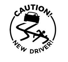 Achtung Fahranfänger Autoaufkleber Sticker Cool Lustig Lkw Motorrad