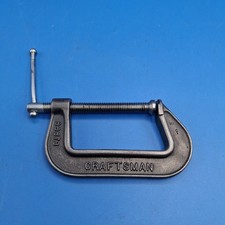 Vintage Craftsman 3" C-Clamp, Malleable, No. 66673, Made in USA