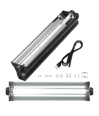T5 UVB Reptile Light Fixture Combo Kit - 12 Inch 8W Terrarium Hood