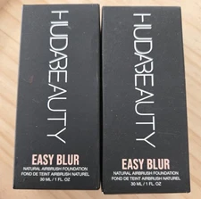 2x HUDA BEAUTY Easy Blur Natural Airbrush Foundation Niacinamide Lava Cake 590R