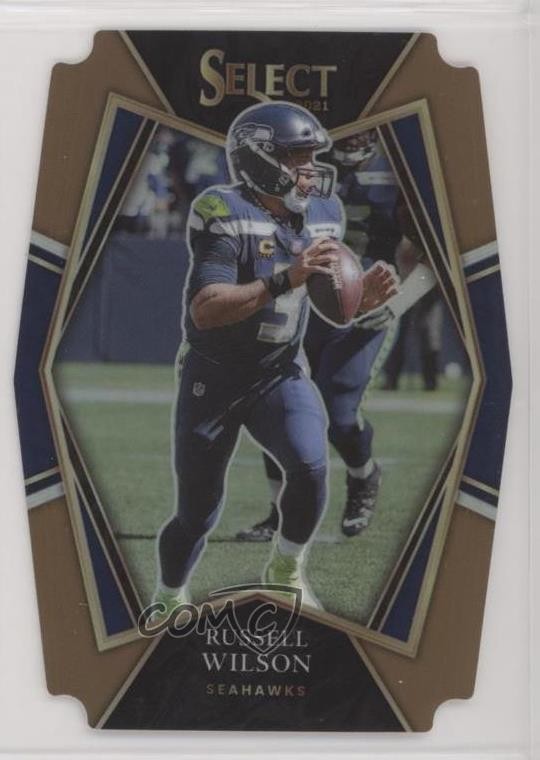 2021 Panini Select Premier Level Copper Prizm Die-Cut 153/199 Russell Wilson n0c