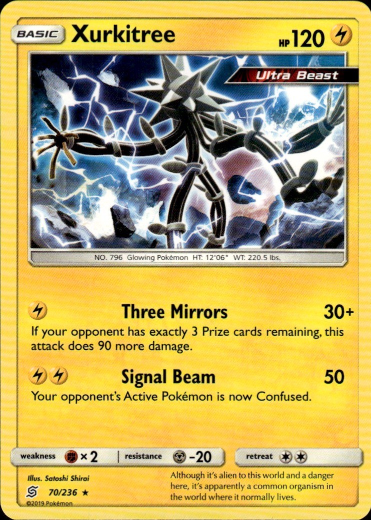 Pokemon TCG Card Xurkitree Lightning Normal SM - Unified Minds SM11 70/236