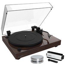 Fluance RT82 Reference Turntable with Record Weight and Vinyl Cleaning Kit