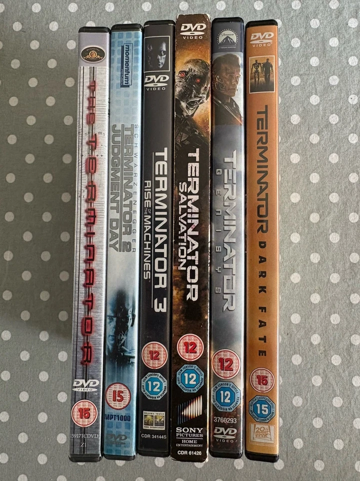 Terminator 1-6 Complete DVD Set 2 3 Salvation Genisys Dark Fate Schwarzenegger - Image 3 of 3