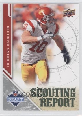 2009 Upper Deck Draft Edition Scouting Report Brian Cushing #225 Rookie RC 0e1