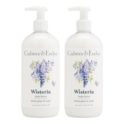 Crabtree & Evelyn WISTERIA Körperlotion Duo 2x 500Ml RAR
