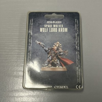 Games Workshop Warhammer 40k Wolf Lord Krom Space Wolves Miniatur - Brandneu