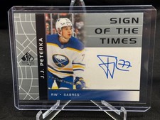 2022-23 SP Authentic J.J. Peterka Retro Sign Of The Times Auto Sabres #RSOTT-JP