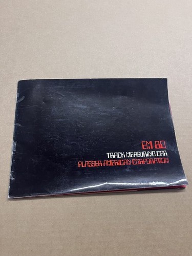 c.1979 Plasser EM-80 Track Measuring Rail Car Catalog Brochure Vintage Original