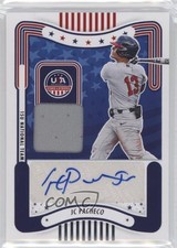 2024 Stars and Stripes Materials Signatures JC Pacheco (Blue Ink) Auto 0j81