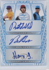 2024 Leaf Trinity Triple Platinum 18/25 Thatcher Hurd Ben Hess #TA-10 Auto 13u1