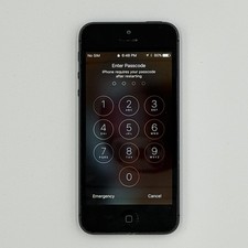 Apple iPhone 5 Space Gray - Password Locked/Untested