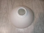 Antique VTG Glass Light Lamp Shade 10"  Waffle Milk White Corning Fitter 2 3/4"