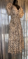 Animal Print Maxi Dress Women Boho Chic Leopard Long Casual Summer