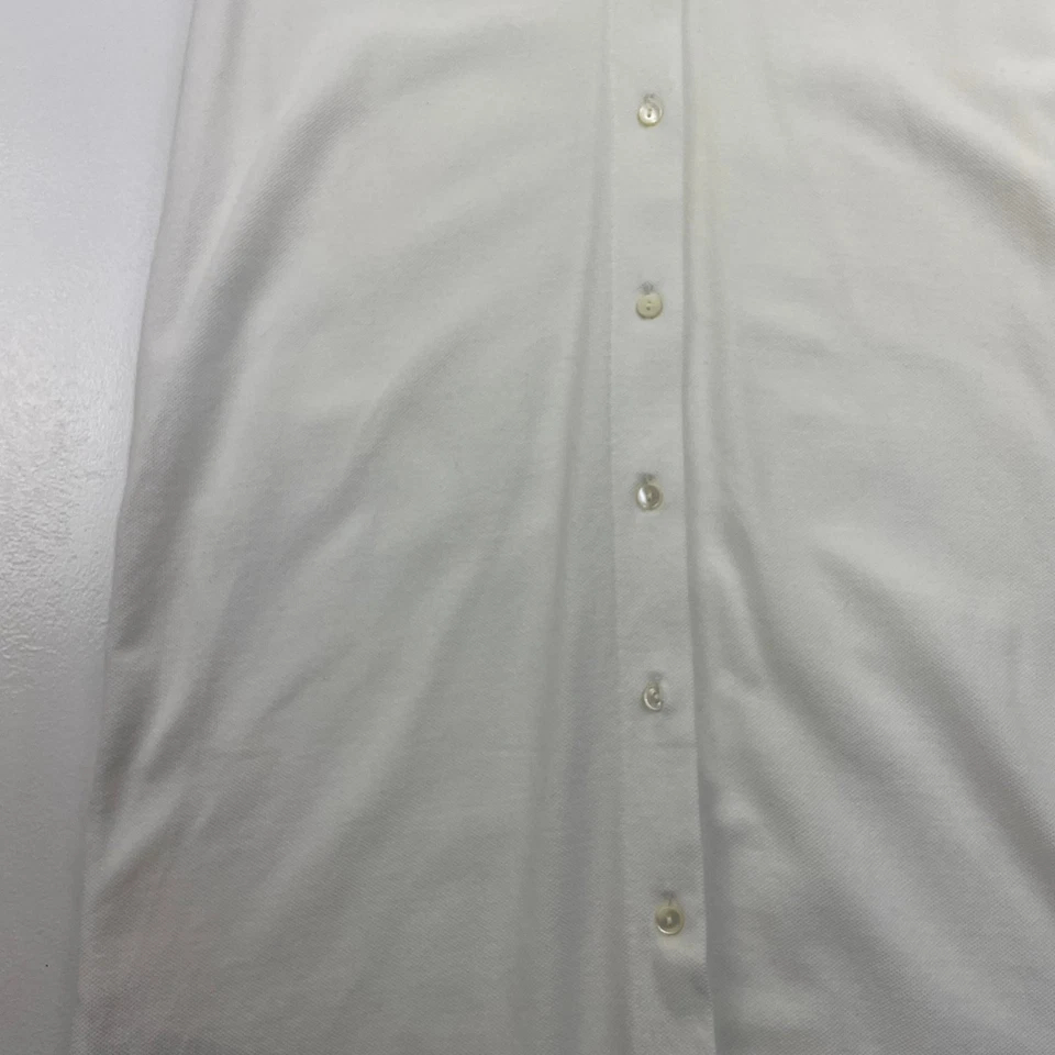 Lacoste рубашка-поло платье на пуговицах белый классический логотип женщин размер 36 / Великобритании 8 - Изображение 4 из 4