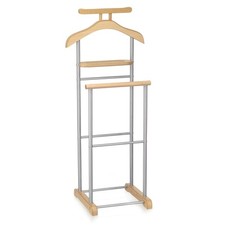 Herrendiener Kleider Stange mit Ablage Kleiderständer Stummer Diener Butler