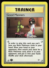 Good Manners 111/132 Uncommon Gym Heroes Pokemon 1st Edition NM 01-08-124 on eBay