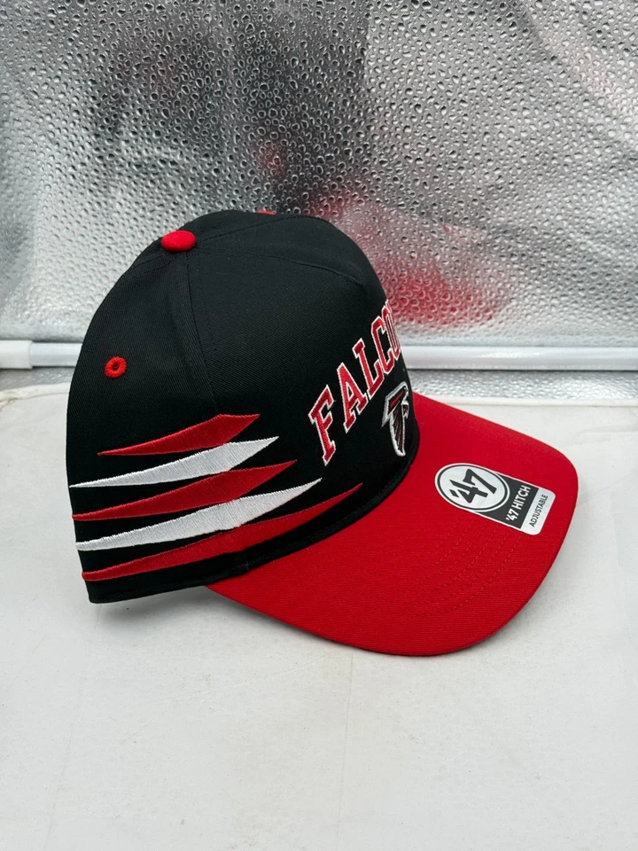 Atlanta Falcons NFL '47 Brand Black TT Diamond Hitch Snapback Adjustable Hat - Image 4 of 4