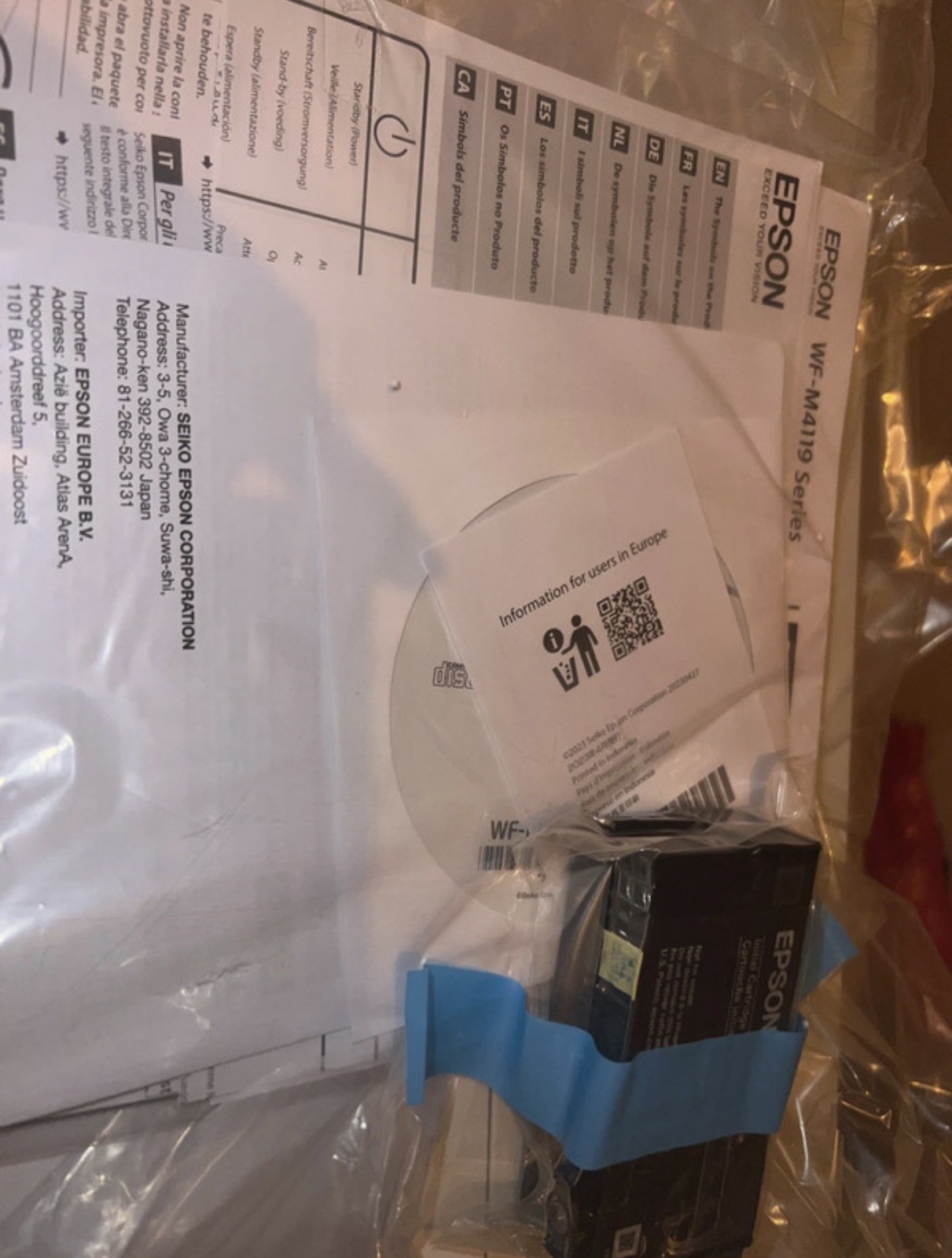 Imprimante Epson WF-M4119 neuve pour éviter les pannes de texte et bourrages papier