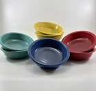 Lot of 7 FIESTA  HLC  Cereal/Soup Bowl USA 7 Inch RAINBOW COLORS (5626-5)