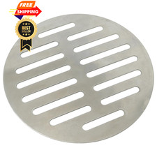 FMHXG Stainless Steel Round Floor Drain Cover 5 Inch Thickened Silver Tone