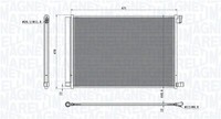 Magneti Marelli Kondensator Klimaanlage 350203101300 FüR Mercedes Klasse W205 5