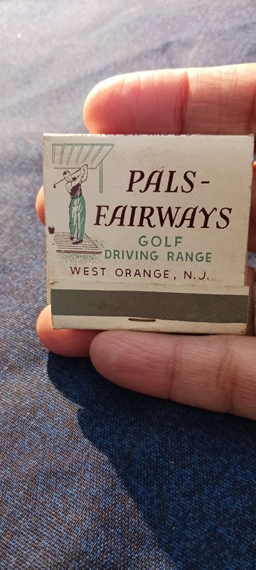 PALS FAIRWAYS GOLF RANGE...WEST ORANGE NJ..  1960S...UNSTRUCK MATCHBOOK