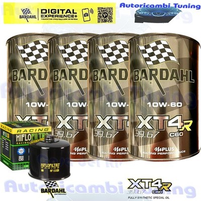 Bardahl XT4R 10W60 Ölwechsel Kit Filtro Für Ducati 1260 Multistrada 2019