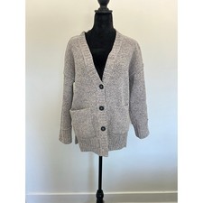 Abercrombie Fitch Knit Cardigan, Buttons, Pockets, Oversized, Size XS