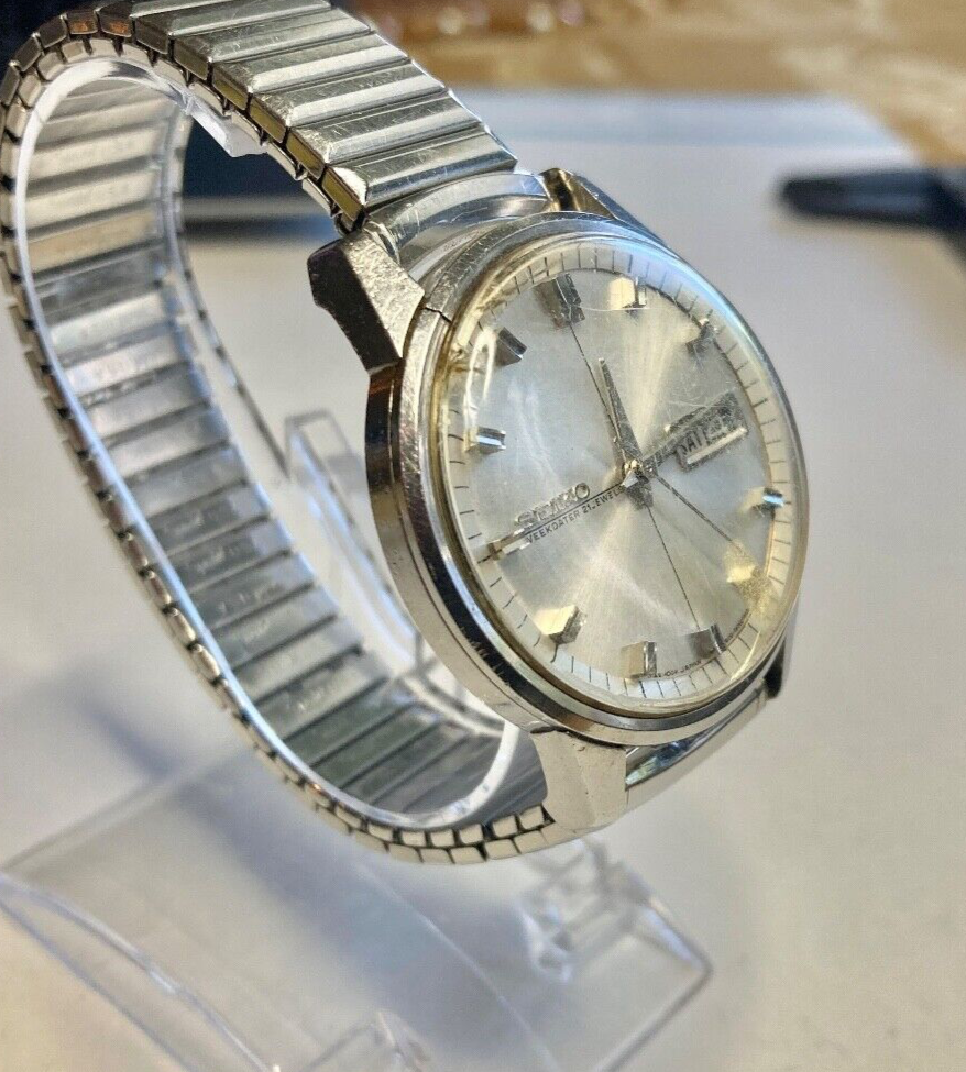 07430977　〇 SEIKO Sportsmatic 5 セイコー スポーツマチック5 Deluxe 25石 7619-7040 デイデイト 自動巻き 腕時計 1965 Seiko Sportsmatic Deluxe 7619-7010
