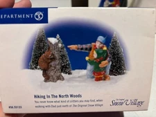 Department 56 Snow Village Hiking in the North Woods 55133 New RARE
