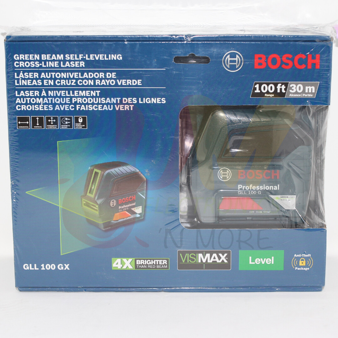Bosch Self-Leveling Green-Beam Cross-Line Laser (New Open Box)